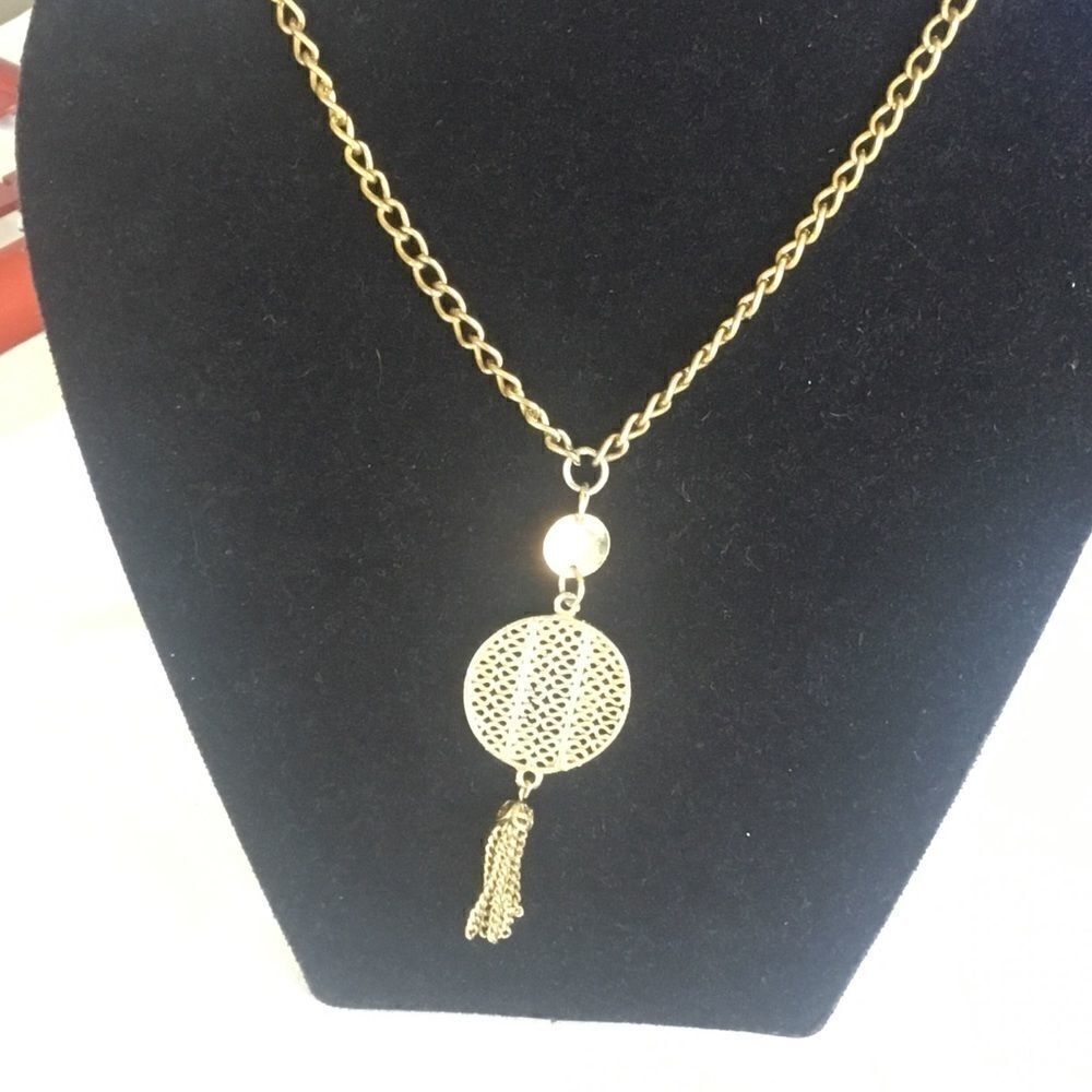 $10 ea or 3/$20. Goldtone Pendant Necklace
